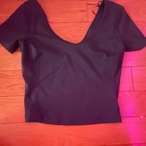 lululemon Align dark grey V-Neck Top